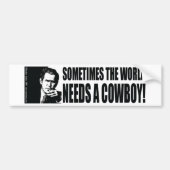 Struik Cowboy Bumpersticker (Voorkant)