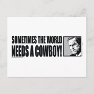 STRUIK—COWBOY-White Briefkaart