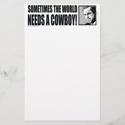 STRUIK—COWBOY-White Briefpapier (Voorkant)