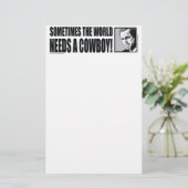 STRUIK—COWBOY-White Briefpapier (Staand voorkant)