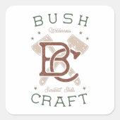 Struik Craft Vierkante Sticker (Voorkant)