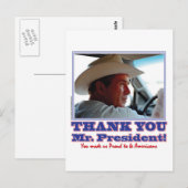 Struik-Dank-u-Amerikaans Briefkaart (Voorkant / Achterkant)