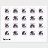 Struik-Dank-u-Amerikaans Ronde Sticker (Vel)