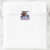 Struik-Dank-u-Amerikaans Ronde Sticker (Tas)