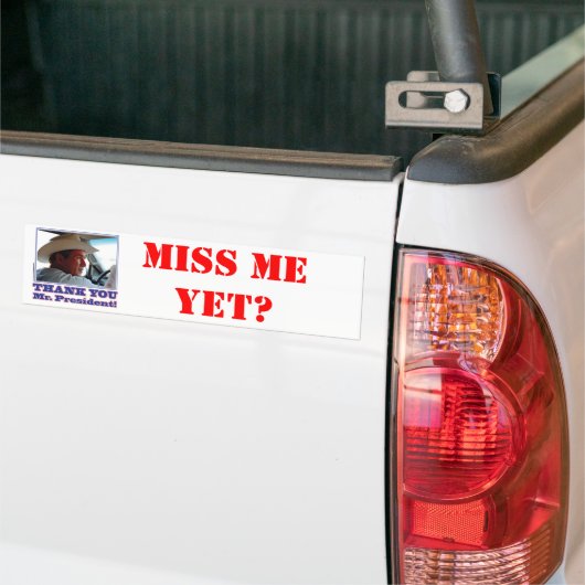 Struik-dank-u Bumpersticker (Op Truck)