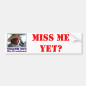 Struik-dank-u Bumpersticker (Voorkant)