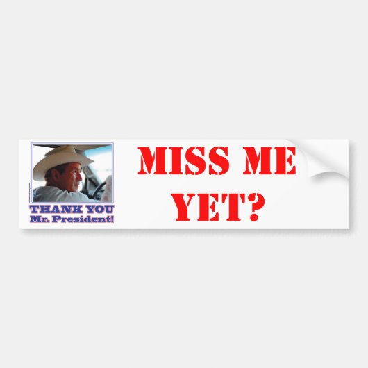 Struik-dank-u Bumpersticker (Voorkant)