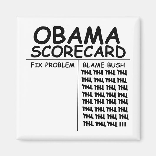 Struik de schuld geven magneet (Voorkant)