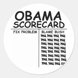 Struik de schuld geven ronde sticker