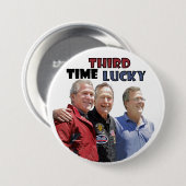 Struik Dynasty Ronde Button 7,6 Cm (Voorkant /achterkant)