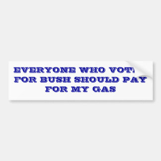 Struik- en gasprijzen bumpersticker