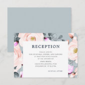 Struik en stoffige blauwe Waterverf Informatiekaartje (Voorkant / Achterkant)