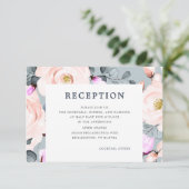 Struik en stoffige blauwe Waterverf Informatiekaartje (Staand voorkant)