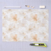 Struik en Taupe Modern Art Floral Tissuepapier (Craft)