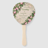 Struik Garden Green - zachte roze rozen Handwaaier (Voorkant)