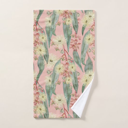 Struik Gom Bloemen -  Blush Roze Bad Handdoek (Handdoek)