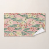 Struik Gom Bloemen -  Blush Roze Bad Handdoek (Handdoek)
