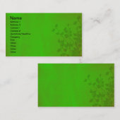 Struik Groene onderdrukking Roos Schaduw Visitekaartje (Voorkant / Achterkant)
