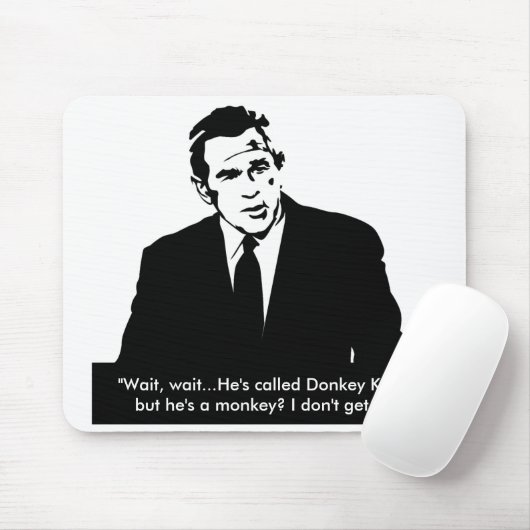 Struik "haal" Donkey Kong Mousepad niet Muismat (Met muis)