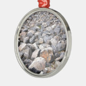 Struik-instelling van man gemaakt rotsvormingspatr metalen ornament (Links)