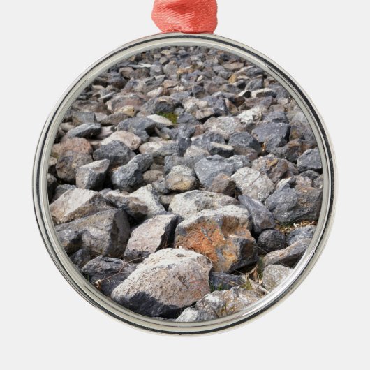 Struik-instelling van man gemaakt rotsvormingspatr metalen ornament (Voorkant)