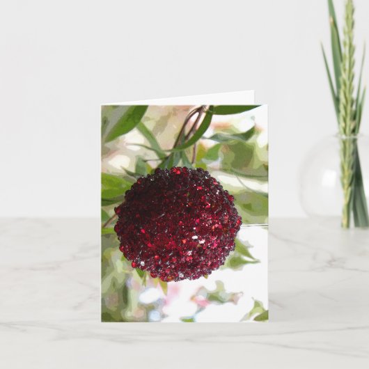 Struik kerst feestdagen kaart (Voorkant)