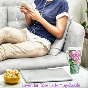 Struik lavender Roos Latte Mok