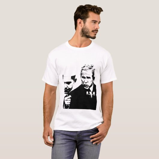 struik met obama-masker t-shirt (Voorkant volledig)