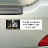 Struik, Miss me al? Bumpersticker (Op auto)
