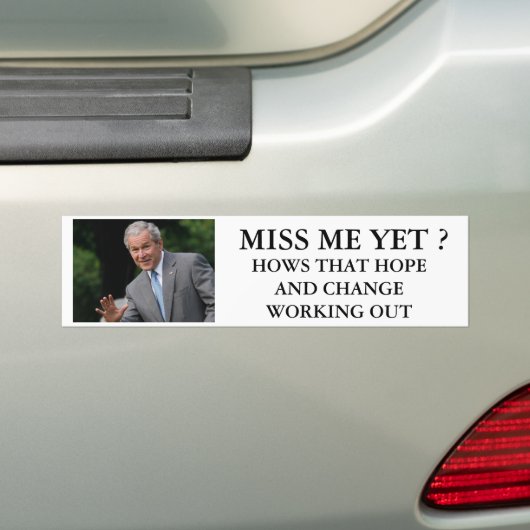 Struik, MISS ME NOG?, HOE HOOPT DAT HOOP EN CH... Bumpersticker (Op auto)
