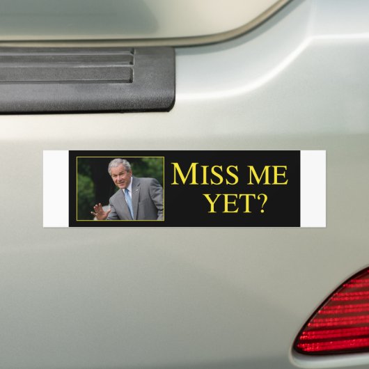 Struik Miss Me Toch Bumpersticker (Op auto)
