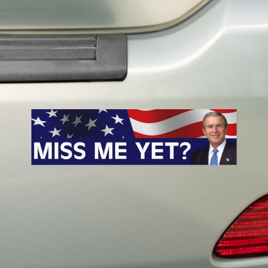 Struik Miss me toch? Bumpersticker (Op auto)