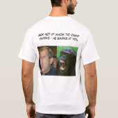Struik of chimp? t-shirt (Achterkant)