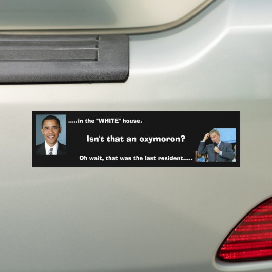 Struik Oxymoron Bumpersticker (Op auto)