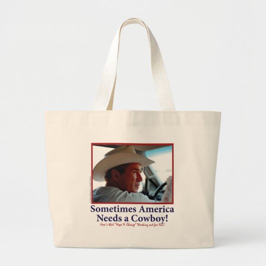 STRUIK-PET-wit-cowboy-eps Grote Tote Bag (Voorkant)