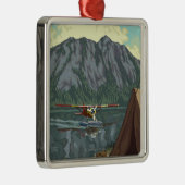 Struik Plane Fishing Arizona Metalen Ornament (Rechts)