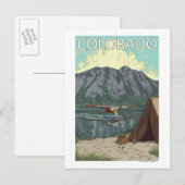 Struik Plane Fishing Colorado Briefkaart (Voorkant / Achterkant)