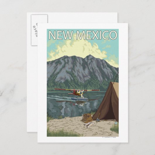 Struik Plane Fishing New Mexico Briefkaart (Voorkant / Achterkant)