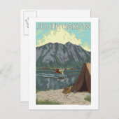 Struik Plane Fishing South Dakota Briefkaart (Voorkant / Achterkant)