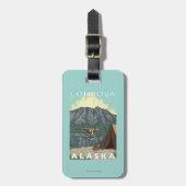 Struik Plane & Vist - Cordova, Alaska Bagagelabel (Voorkant verticaal)