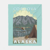Struik Plane & Vist - Cordova, Alaska Fleece Deken (Voorkant)