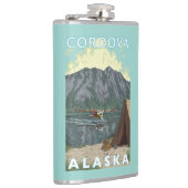 Struik Plane & Vist - Cordova, Alaska Heupfles (Rechts)