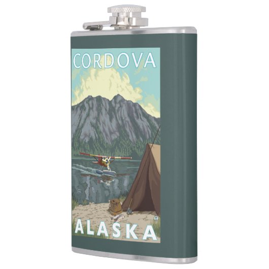 Struik Plane & Vist - Cordova, Alaska Heupfles (Links)