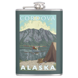 Struik Plane & Vist - Cordova, Alaska Heupfles