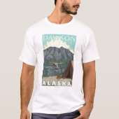 Struik Plane & Vist - Dawson, Alaska T-shirt (Voorkant)