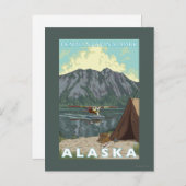 Struik Plane & Vist - Denali Nat'l Park, Briefkaart (Voorkant / Achterkant)