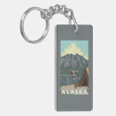 Struik Plane & Vist - Denali Nat'l Park, Sleutelhanger (Voorkant Links)