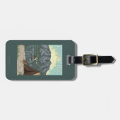 Struik Plane & Vist - Glacier National Park, MT Bagagelabel (Voorkant horizontaal)