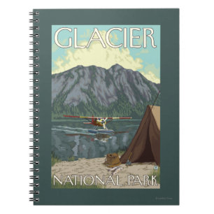 Struik Plane & Vist - Glacier National Park, MT Notitieboek