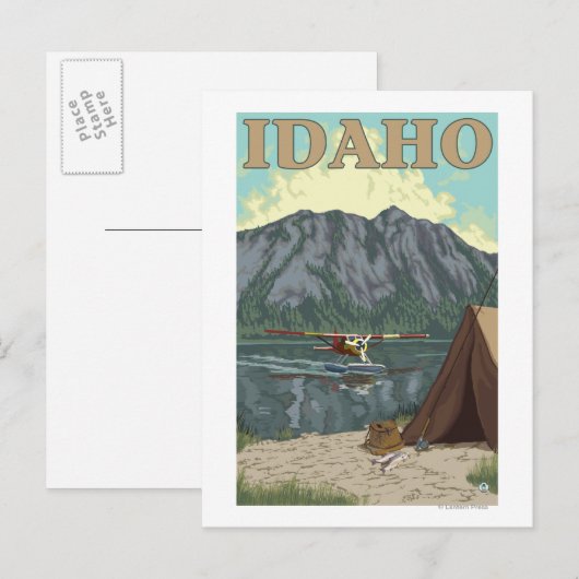 Struik Plane & Vist - Idaho Briefkaart (Voorkant / Achterkant)